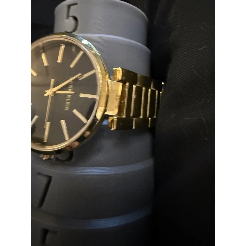 Anne Klein watch gold tone